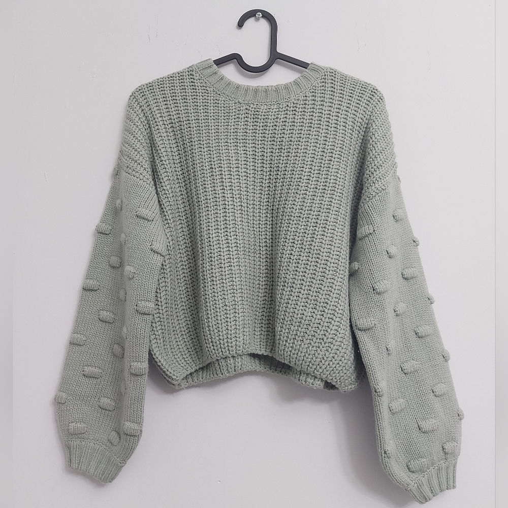 Sea green sweater